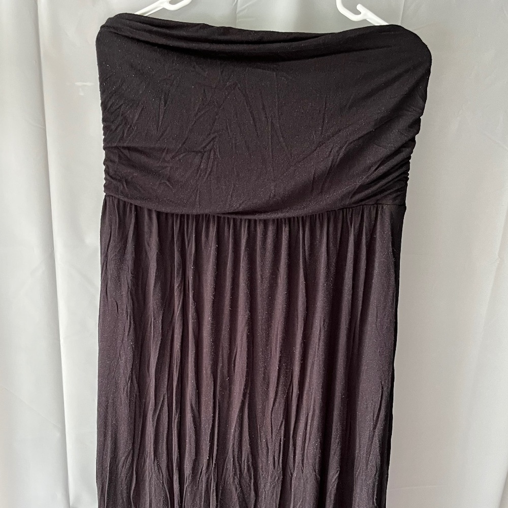 Merona Strapless Black Maxi Dress